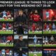 A feature image collage for the Premier League weekend of October 25-26, showing key players like Erling Haaland and Mohamed Salah, managers like Mauricio Pochettino, and highlighting major matches like Manchester City vs Arsenal.