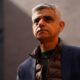 London Mayor Sadiq Khan looking concerned, amid criticism over his record on crime.