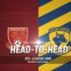 Wrexham AFC vs. Oxford United Head-to-Head graphic for EFL League One, Season 2024/2025, showing both team crests.